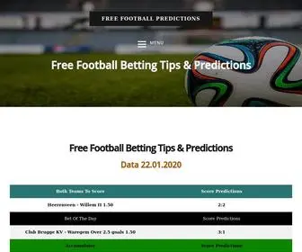 Freefootballpredictions.net(Free Football Predictions) Screenshot