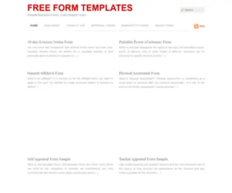 Freeformtemplates.org(Free Form Templates) Screenshot