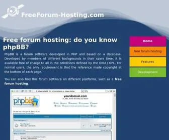 Freeforum-Hosting.com(Free forums) Screenshot