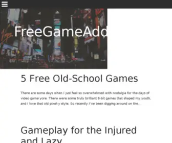 Freegameaddict.com(Free Addicting Flash Games Online) Screenshot