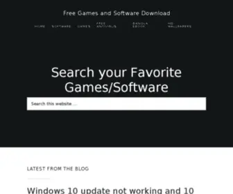 Freegamesandsoftwaredownload.com(This is a Perfect Place To Get Free Games and Software) Screenshot