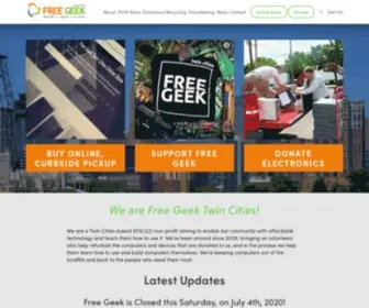 Freegeektwincities.org(Free Geek Twin Cities) Screenshot
