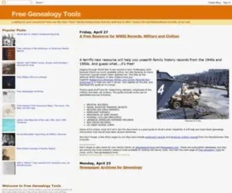 Freegenealogytools.com(Free Genealogy Tools) Screenshot