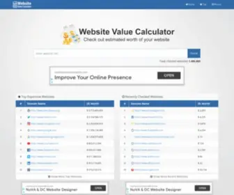 Freegetstats.com(Website Worth Calculator & Checker) Screenshot