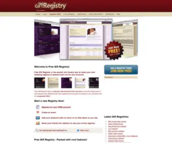 Freegiftregistry.co.nz(Free Gift Registry) Screenshot