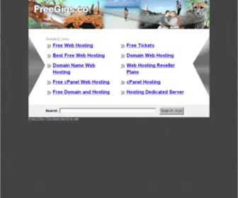 Freegigs.co(The Leading Free Gigs Site on the Net) Screenshot