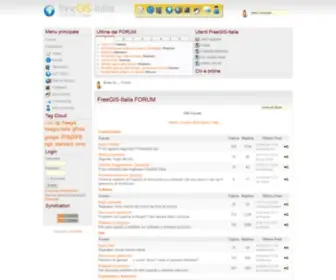 Freegis-Italia.org(GI&GIS in Italia) Screenshot