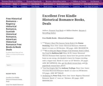 Freehistoricalromance.com(Regency Historical Romance) Screenshot