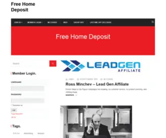 Freehomedeposit.com(Free Home Deposit) Screenshot