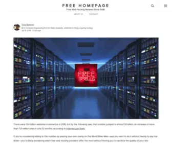 Freehomepage.com(Home of Free Web Site Hosting Services at) Screenshot