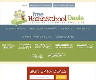 Freehomeschooldeals.com(Free Homeschool Deals) Screenshot