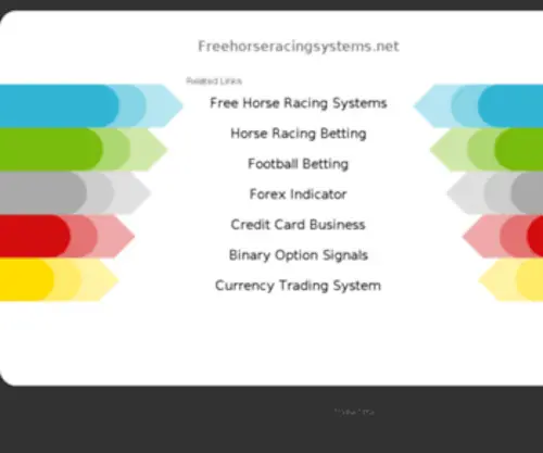 Freehorseracingsystems.net(Freehorseracingsystems) Screenshot