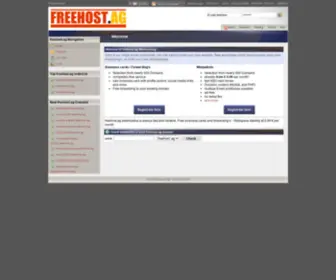 Freehost.ag(Herzlich Willkommen) Screenshot