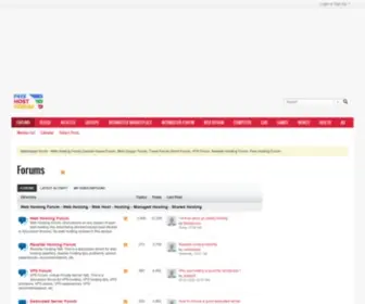 Freehostforum.com(Webmaster Forum) Screenshot