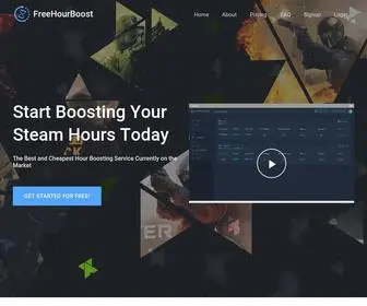 Freehourboost.com(Start Boosting Your Steam Hours Today) Screenshot