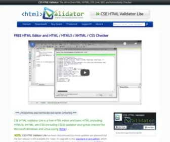 Freehtmlvalidator.com(One-Click HTML & CSS Validation) Screenshot