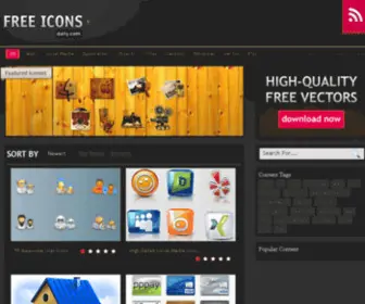 Freeiconsdaily.com(Free Icons Daily) Screenshot