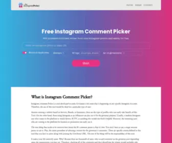 Freeigpicker.com(Free Instagram Picker) Screenshot