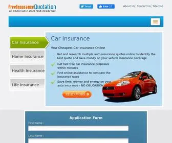 Freeinsurancequotation.com(Free Insurance Quotes Online for Car) Screenshot