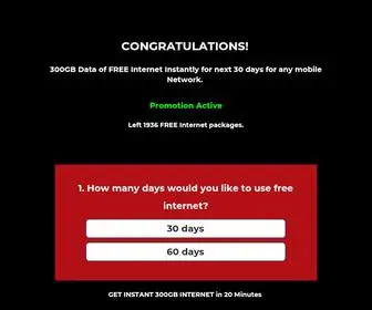Freeinternetz.com(FREE 300 GB DATA) Screenshot