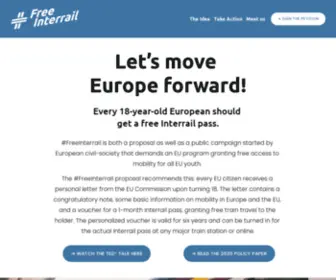 Freeinterrail.eu(freeinterrail) Screenshot