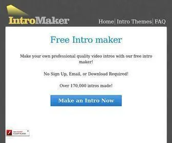 Freeintromaker.com(Freeintromaker) Screenshot