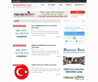 Freeiptvlinks.net(Free iptv links) Screenshot
