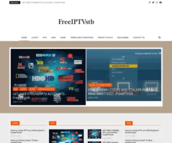 Freeiptvstb.com(FREE IPTV STBEMU CODES AND STALKER PORTAL CODES) Screenshot