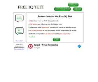 FreeiqTest.info(Free IQ Test Online) Screenshot