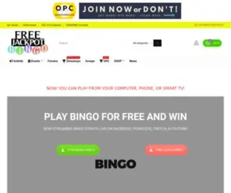 Freejackpotbingo.com Screenshot