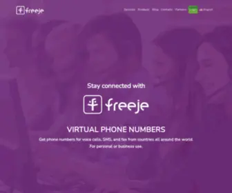 Freeje.org(Virtual Phone Numbers for voice) Screenshot