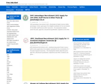 Freejobs-Alert.com(Free Jobs Alert Job Top site) Screenshot