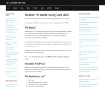 Freejoomlas.com(Free Joomla Hosting) Screenshot