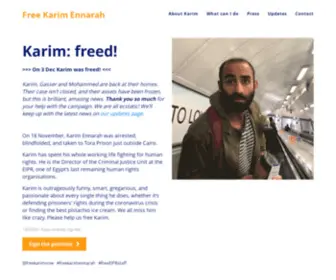 Freekarim.com(Free Karim Ennarah) Screenshot