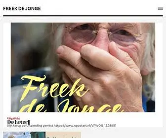 Freekdejonge.nl(Freek de Jonge) Screenshot