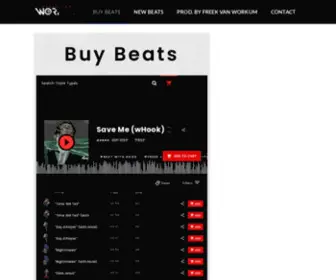 Freekvanworkum.net(Buy Instrumentals & Beats with Hooks) Screenshot