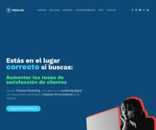 Freelan.com.mx(Agencia de Inbound Marketing Gold Partner de Hubspot) Screenshot