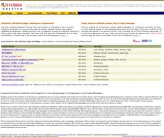 Freelanceauction.com(Freelance Website Design Jobs Bidding Marketplace) Screenshot