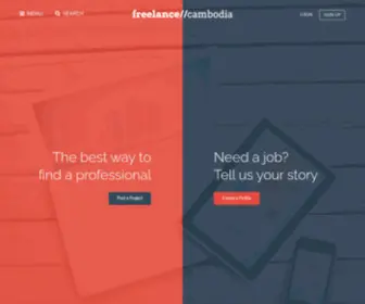 Freelancecambodia.com(Find a Project or a Freelancer) Screenshot