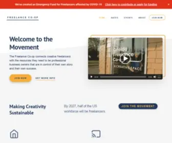 Freelancecoop.org(Making Creativity Sustainable) Screenshot