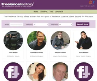 Freelancefactory.com(Freelance Creative Talent) Screenshot