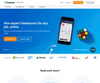 Freelancer.co.uk(Hire Freelancers & Find Freelance Jobs Online) Screenshot