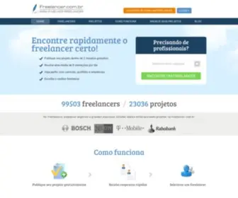 Freelancer.com.br(Um profissional freelance dentro de minutos) Screenshot