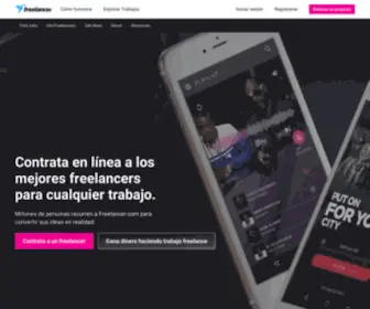 Freelancer.com.es(Contrata a freelancers y encuentra trabajo freelance en línea) Screenshot