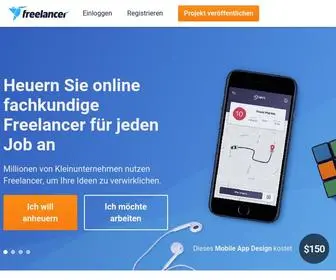 Freelancer.de(Online Freelancer anheuern & Freelancer) Screenshot