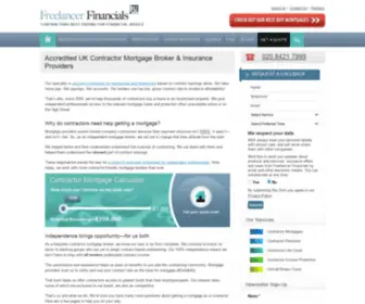 Freelancerfinancials.uk.com(Mortgage Brokers & Protection Services for UK Contractors) Screenshot