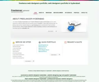 Freelancerhyderabad.com(Freelance web designer Hyderabad) Screenshot