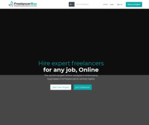 Freelancermax.com(Freelancermax) Screenshot