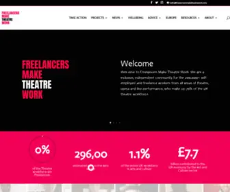 Freelancersmaketheatrework.com(Freelancers make theatre work) Screenshot