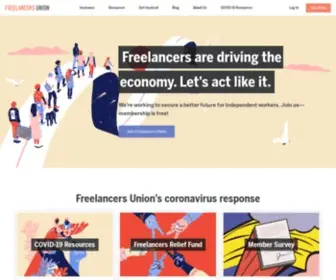 Freelancersunion.org(Freelancers Union) Screenshot
